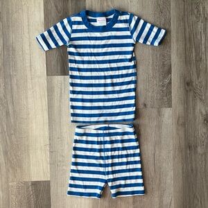 Hanna Andersson Pajamas Striped 100% Organic Cotton size 8